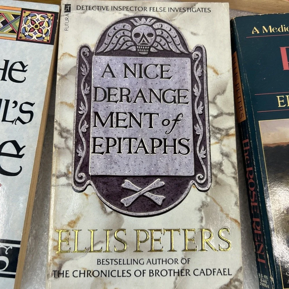 Ellis Peters 5 Book Paperback Lot The Rose, The Evil Novice, More, Read